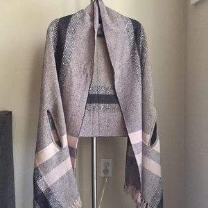 Madewell Placed Plaid Cape Scarf